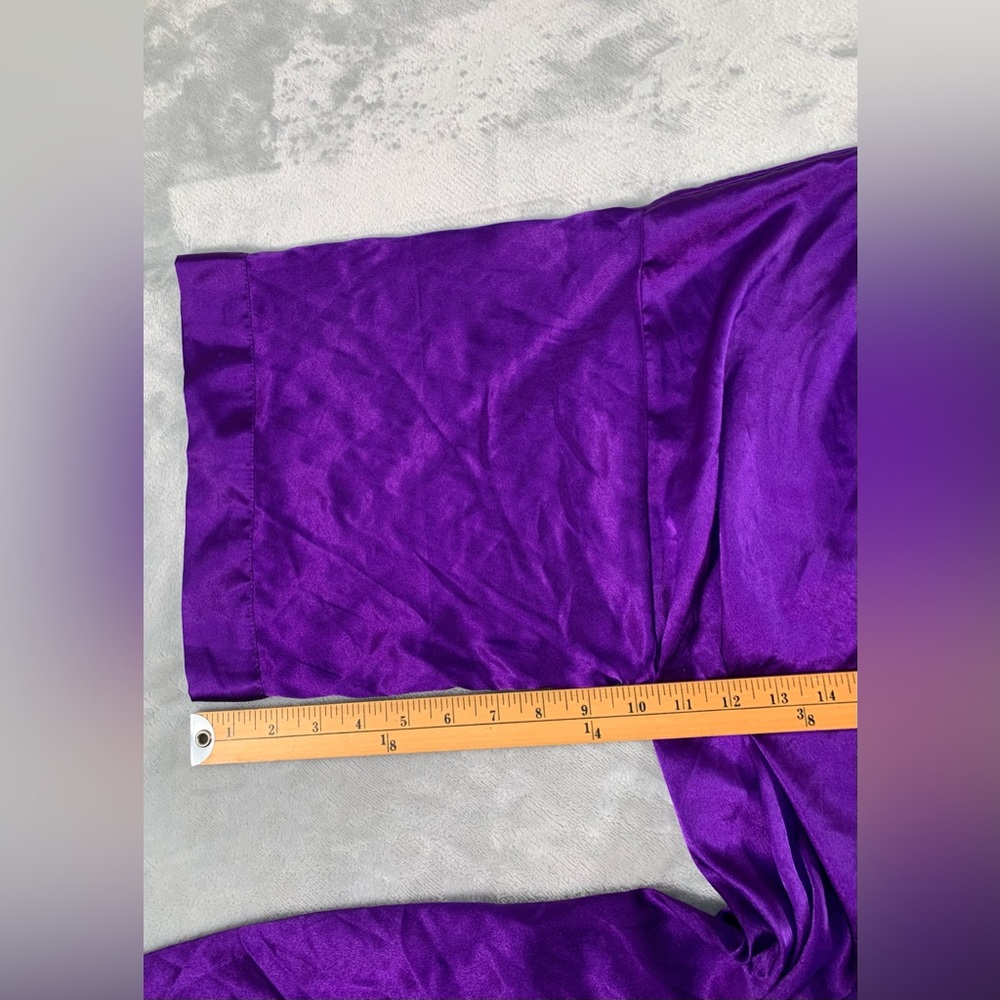 Victoria's Secret Vibrant Purple Satin Shirt - Picture 11 of 16